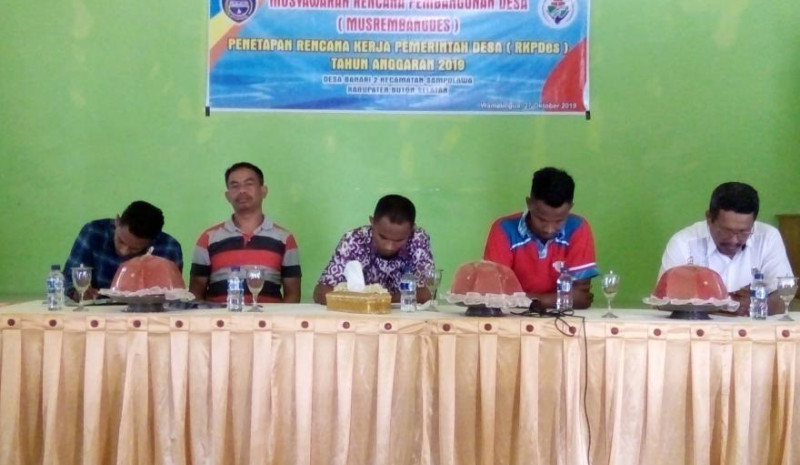 MUSYAWARAH DESA PENYUSUNAN RKP DESA BAHARI DUA TAHUN 2020