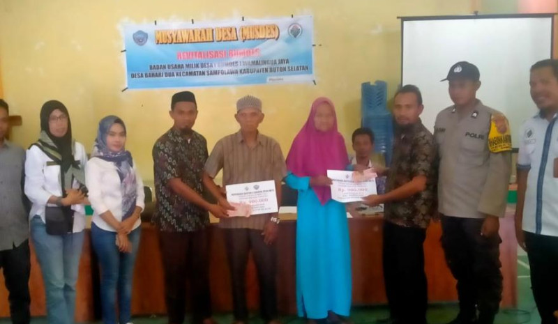 PENYERAHAN BLT TAHAP SATU BULAN JANUARI-MARET DANA DESA