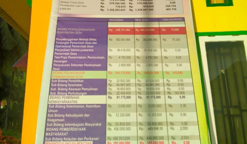 REALISASI APBDes TAHUN 2021